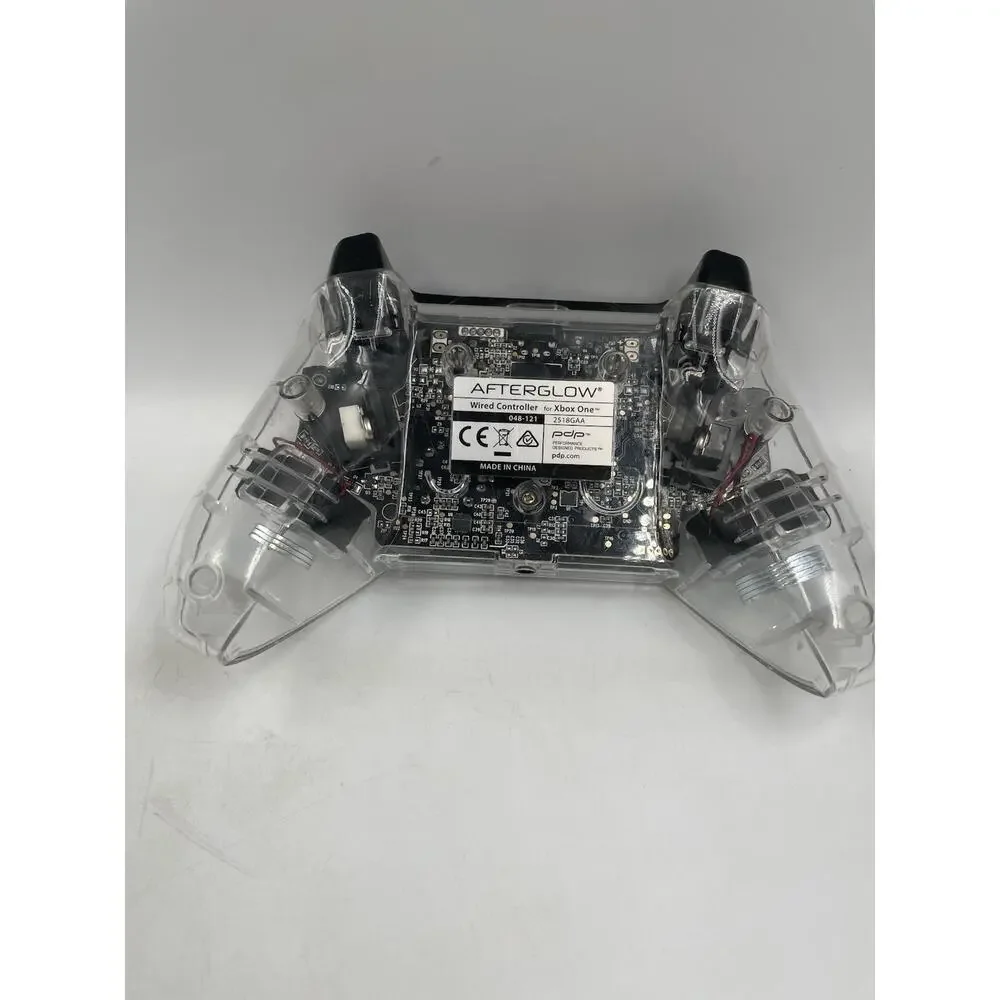 Afterglow Wired Game Controller Xbox One Clear Transparent 048-121 No cable